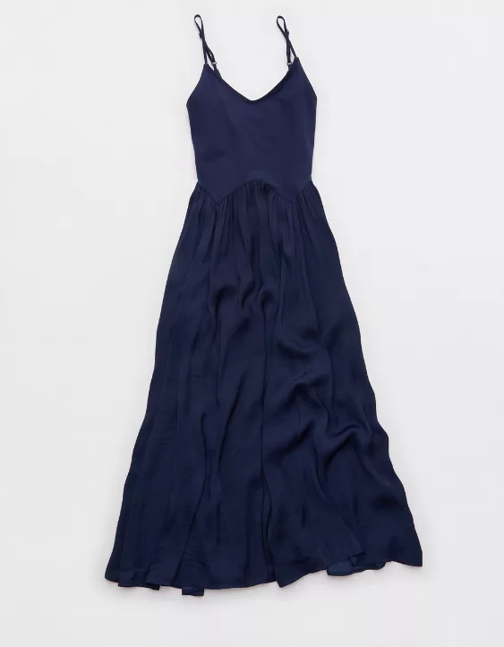 Aerie Satin At The Barre Dress - Image 3