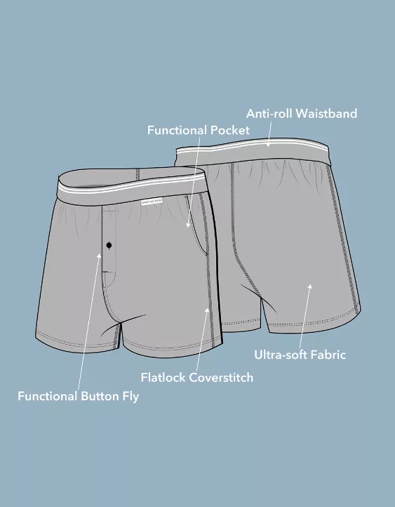 AEO Men's Spritz Ultra Soft Pocket Boxer Short - Image 6