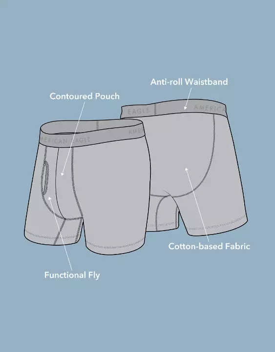 AEO Men's Eggplant 6" Classic Boxer Brief - Image 6