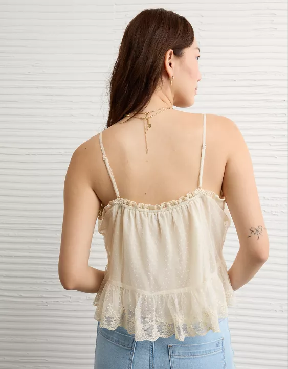 AE Mesh Ruffle Cami - Image 3