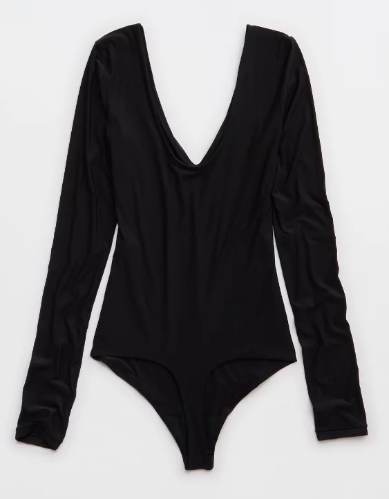 SMOOTHEZ Long Sleeve Plunge Bodysuit - Image 4