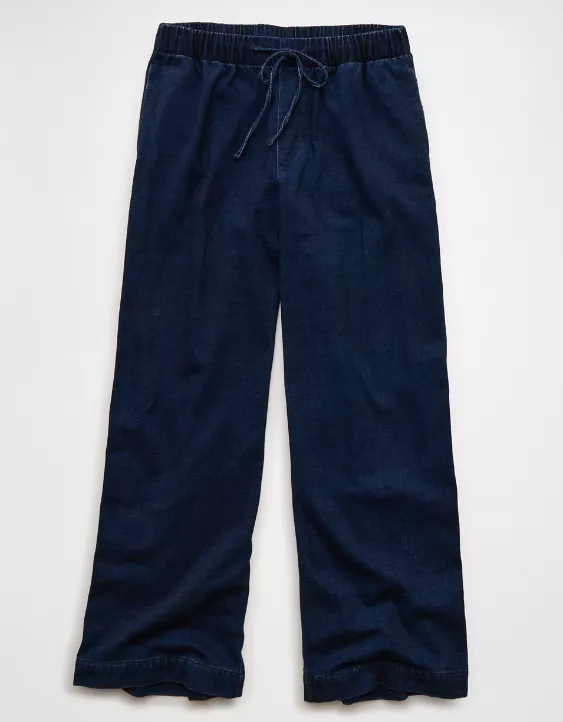 AE Cozy Dreamy Drape Low-Rise Ultra Wide-Leg Jean - Image 3