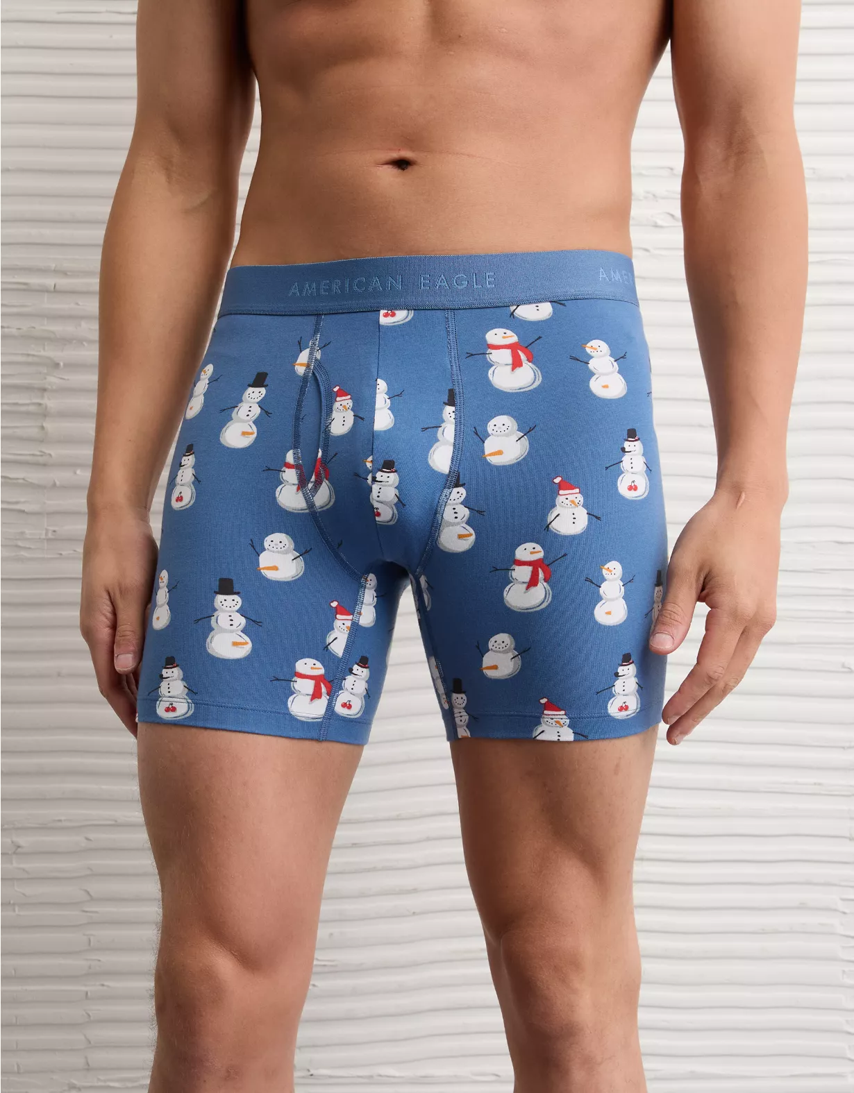 AEO Men's Naughty Snowman 6" Classic Boxer Brief