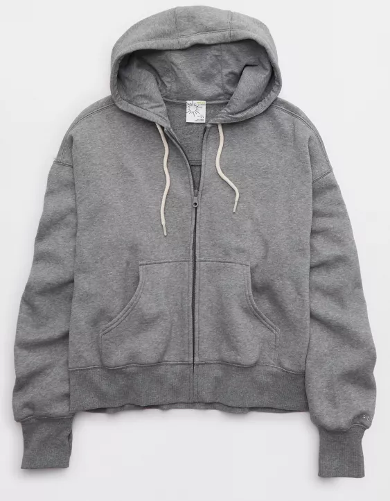 OFFLINE By Aerie Cloud Fleece Classic Full Zip Sweatshirt - Image 3