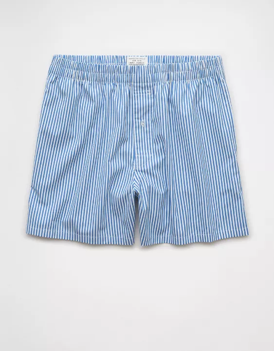 AEO Men's Striped Poplin Pocket Boxer Short - Image 3