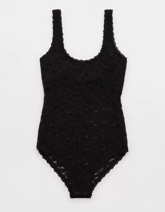 Show Off Vintage Lace Scoop Bodysuit - Image 3
