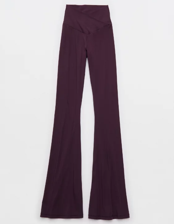 OFFLINE By Aerie Real Me High Waisted Crossover Flare Legging - Image 3