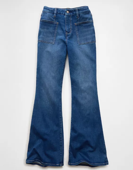 AE Next Level Curvy Super High-Waisted Flare Jean - Image 3