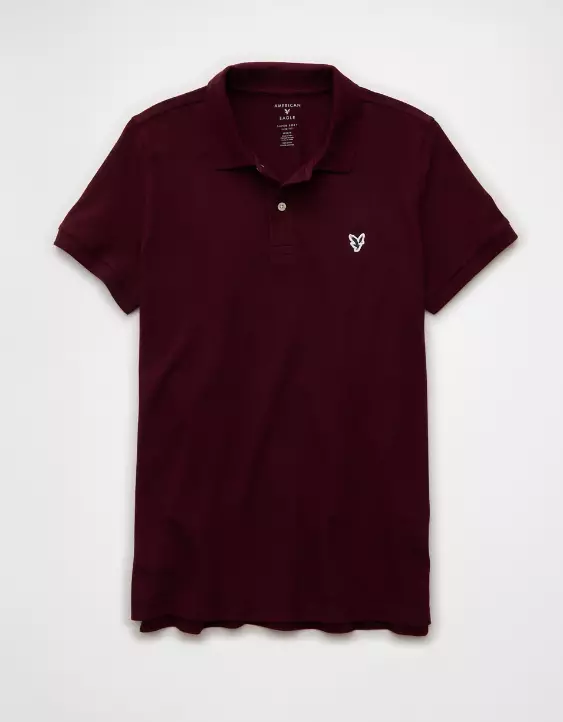 AE Lived-In Slim Fit Pique Polo Shirt - Image 3