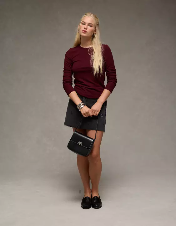 AE Long Sleeve Cozy Crew Neck T-Shirt - Image 5