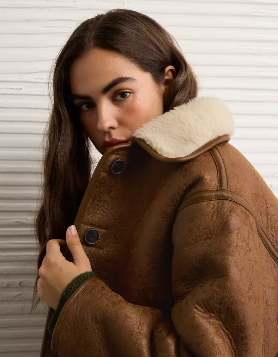 AE Reversible Shearling Jacket - Image 7