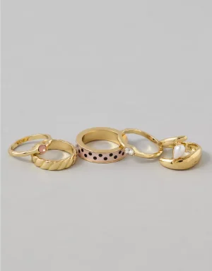 AE Gold Rings 5-Pack