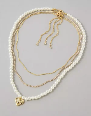 AE Pearl & Gold Necklace