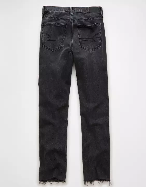 AE Stretch Super High-Waisted Straight Jean - Image 4