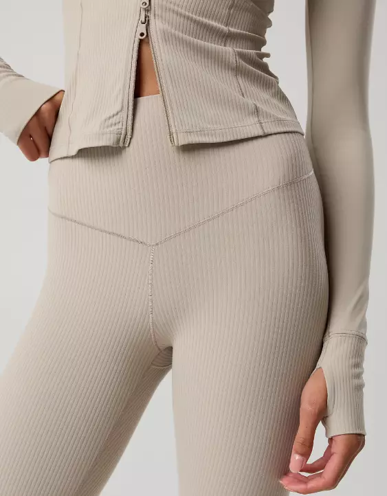 OFFLINE By Aerie Real Me XTRA High Waisted Ribbed Legging - Image 6