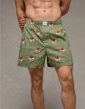 AEO Grinch Face Stretch Boxer Short