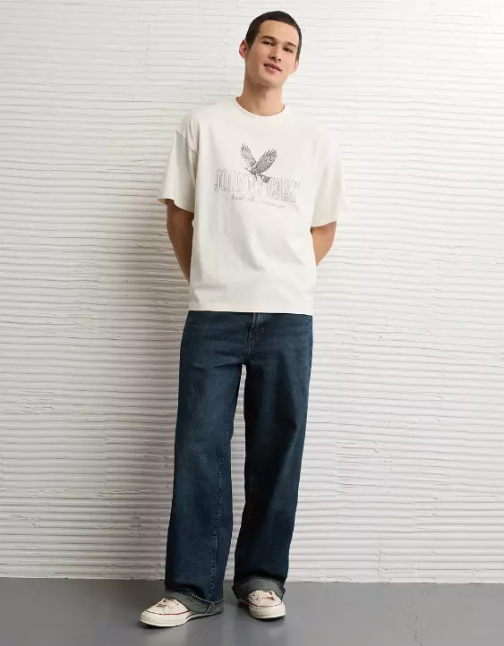 AE Boxy Johnny Cash Graphic T-Shirt - Image 5