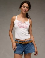 AE Wisconsin Badgers Graphic Notch Neck Tank Top