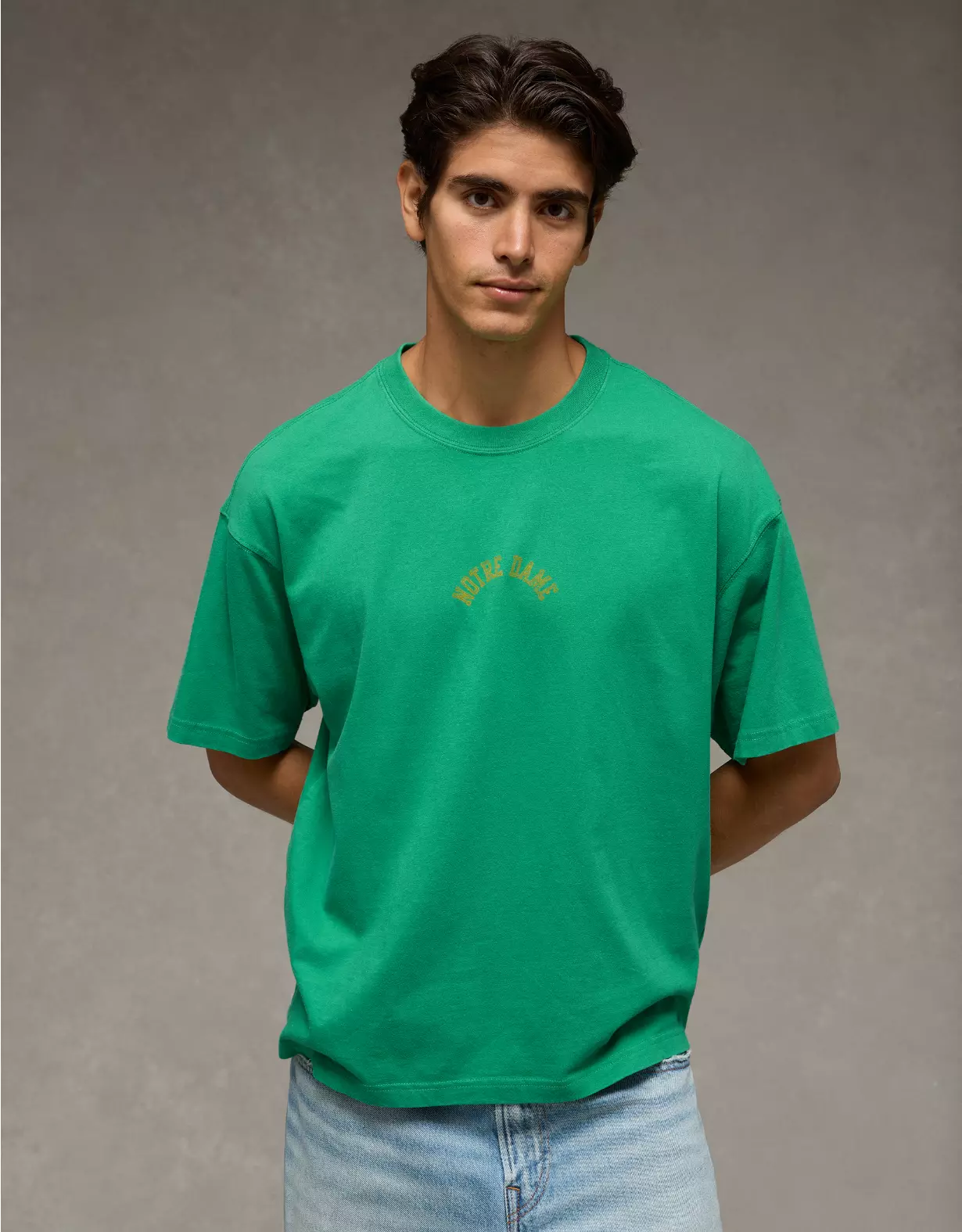 AE Boxy Notre Dame Fighting Irish Graphic T-Shirt