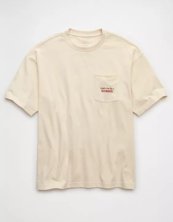 AE Boxy Guinness Graphic Pocket T-Shirt - Image 3