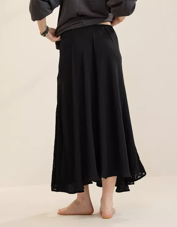 Aerie Satin Maxi Skirt - Image 2