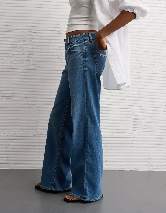 AE Stretch Low-Rise Baggy Wide-Leg Jean - Image 5