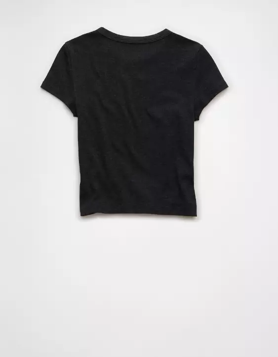 AE Oklahoma Sooners Graphic Cropped Baby Tee - Image 4