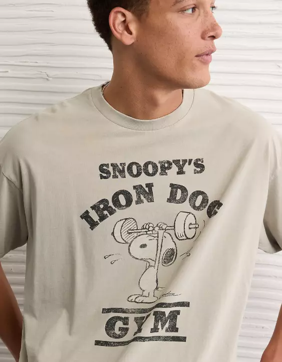 AE Boxy Snoopy Graphic T-Shirt - Image 4