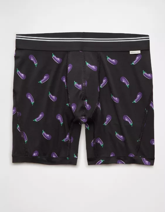 AEO Men's Eggplant 6" Ultra Soft Boxer Brief - Image 3