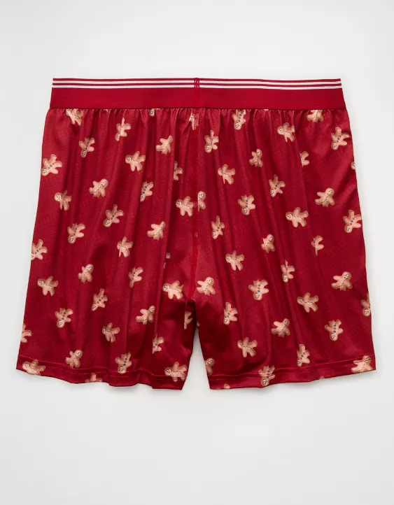 AEO Men's Ultra Soft Gingerbread Pocket Boxer Short - Image 4