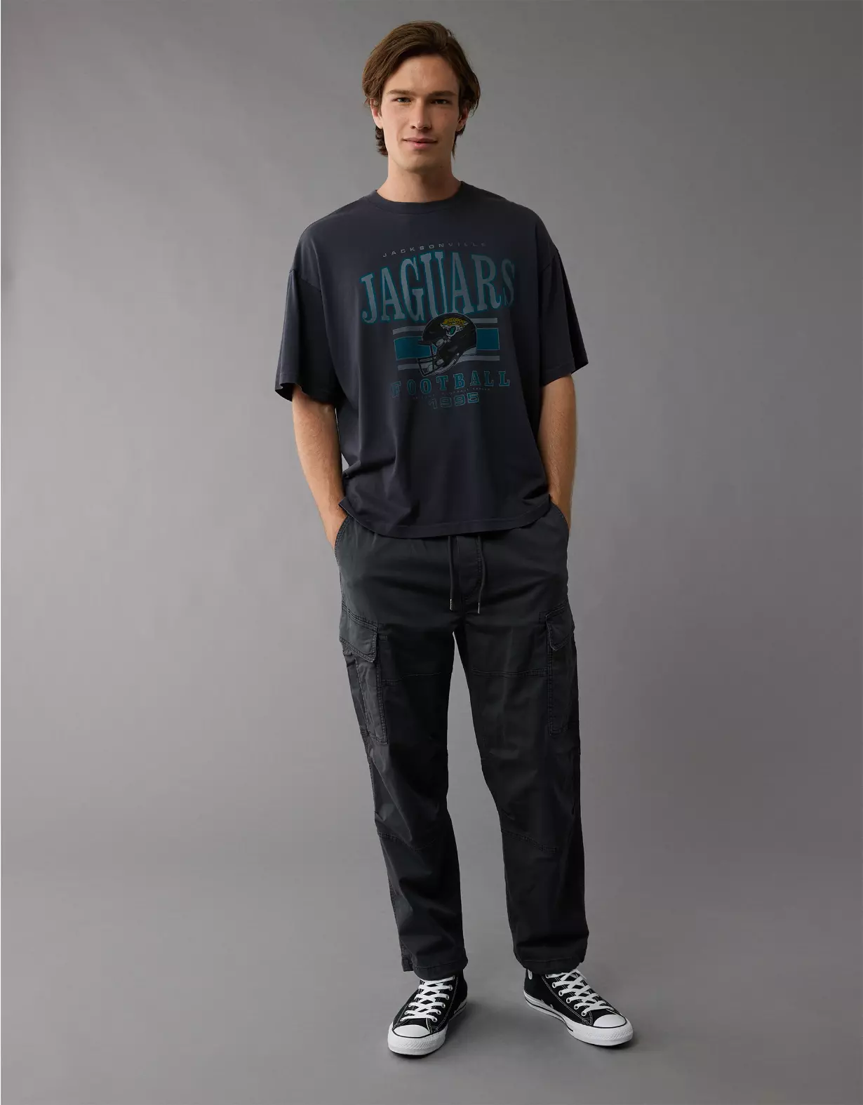 NFL Boxy Jacksonville Jaguars Graphic T-Shirt