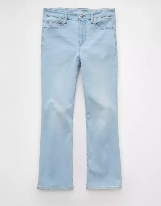 AE Next Level High-Waisted Kick Bootcut Crop Jean - Image 3