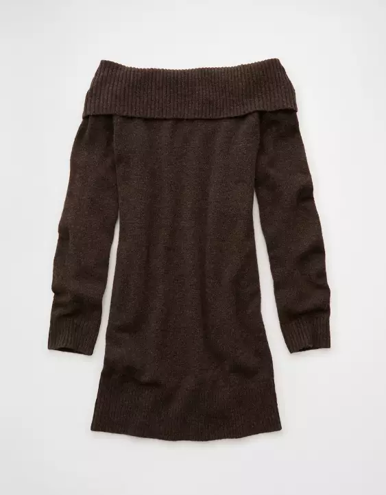 AE Off-the-Shoulder Sweater Mini Dress - Image 4