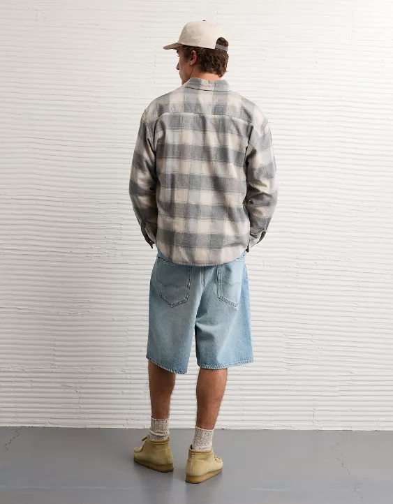 AE Relaxed Fit Everyday Flannel Shirt - Image 2