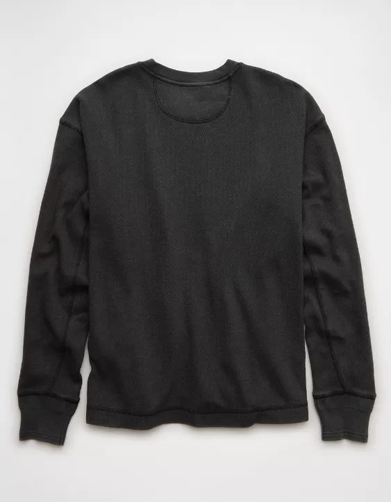 AE Boxy Washed Thermal Shirt - Image 4