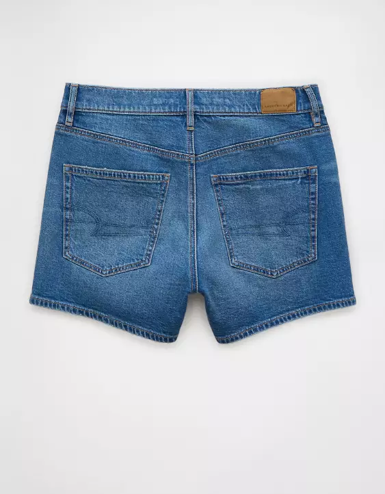 AE Strigid Super High-Waisted Relaxed Denim Short - Image 4