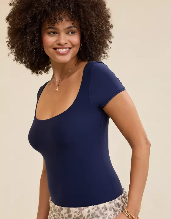 SMOOTHEZ Short Sleeve Square Neck Bodysuit - Image 5