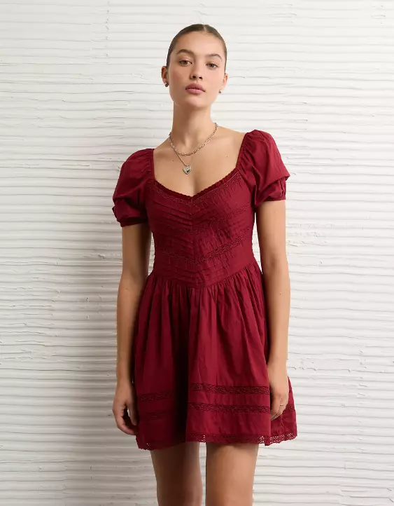 AE Bella Puff Sleeve Mini Dress - Image 6