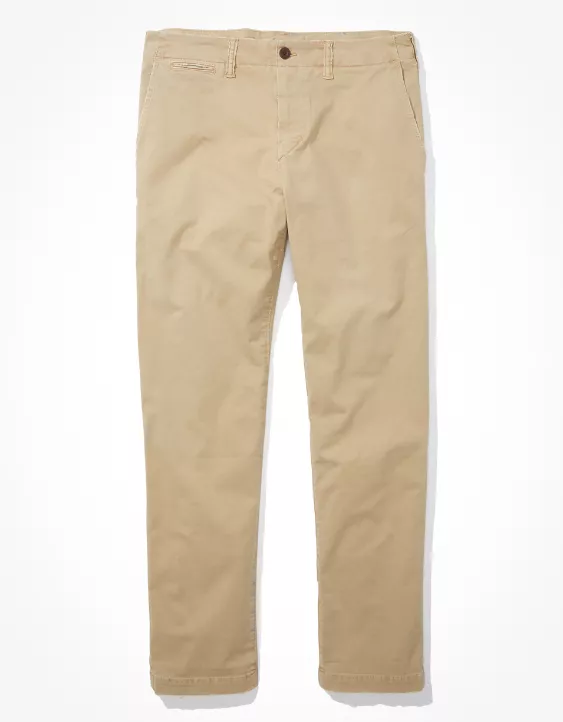 AE Flex Athletic Straight Lived-In Khaki Pant - Image 3
