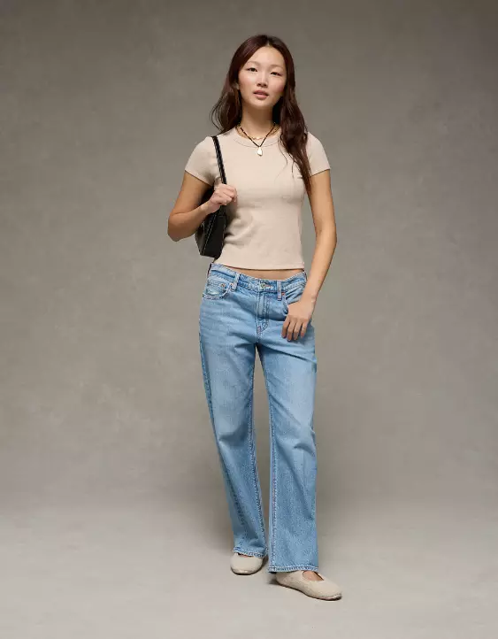 AE Waffle Hey Baby Tee - Image 5