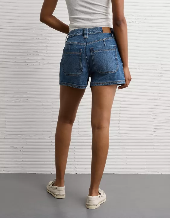 AE Strigid Super High-Waisted Relaxed Denim Utility Short - Image 2