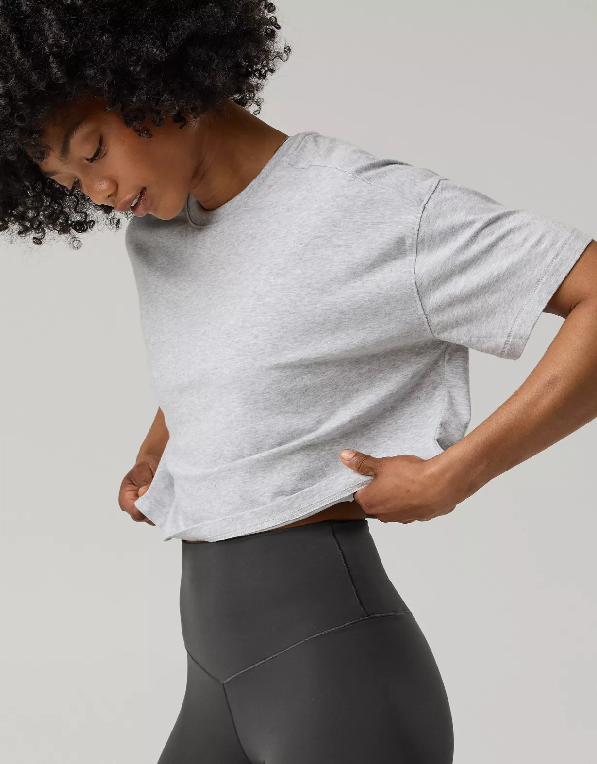 OFFLINE By Aerie Let's Stretch Cropped T-Shirt
