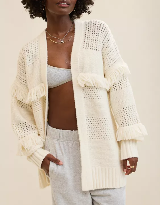 Aerie Fringe Cardigan - Image 6