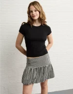 AE High-Waisted Smocked Bubble Skirt