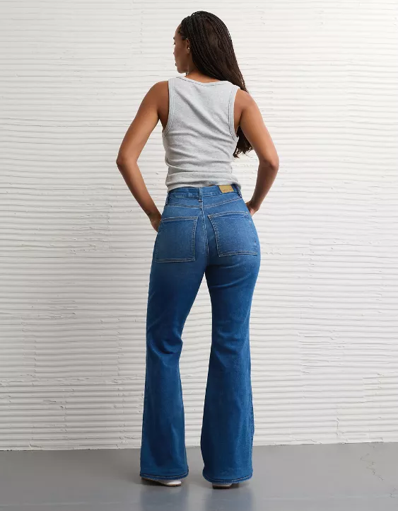 AE Next Level Curvy Super High-Waisted Flare Jean - Image 2