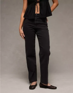 AE Strigid Super High-Waisted Baggy Straight Jean