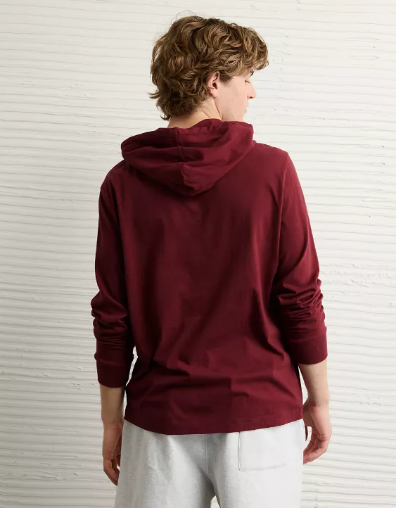 AE Lightweight Icon Logo Graphic Hoodie T-Shirt - Image 2