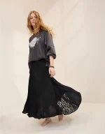 Aerie Satin Maxi Skirt