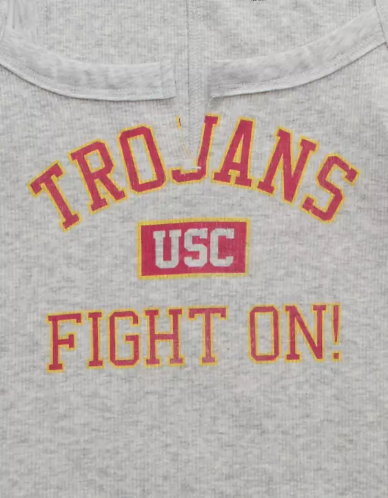 AE USC Trojans Graphic Notch Neck Tank Top - Image 6