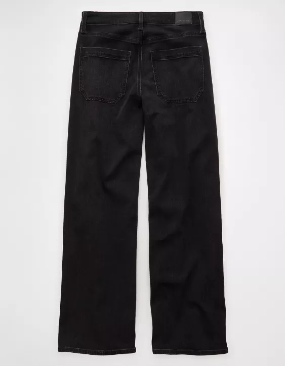 AE Dreamy Drape Stretch Super High-Waisted Baggy Wide-Leg Jean - Image 4